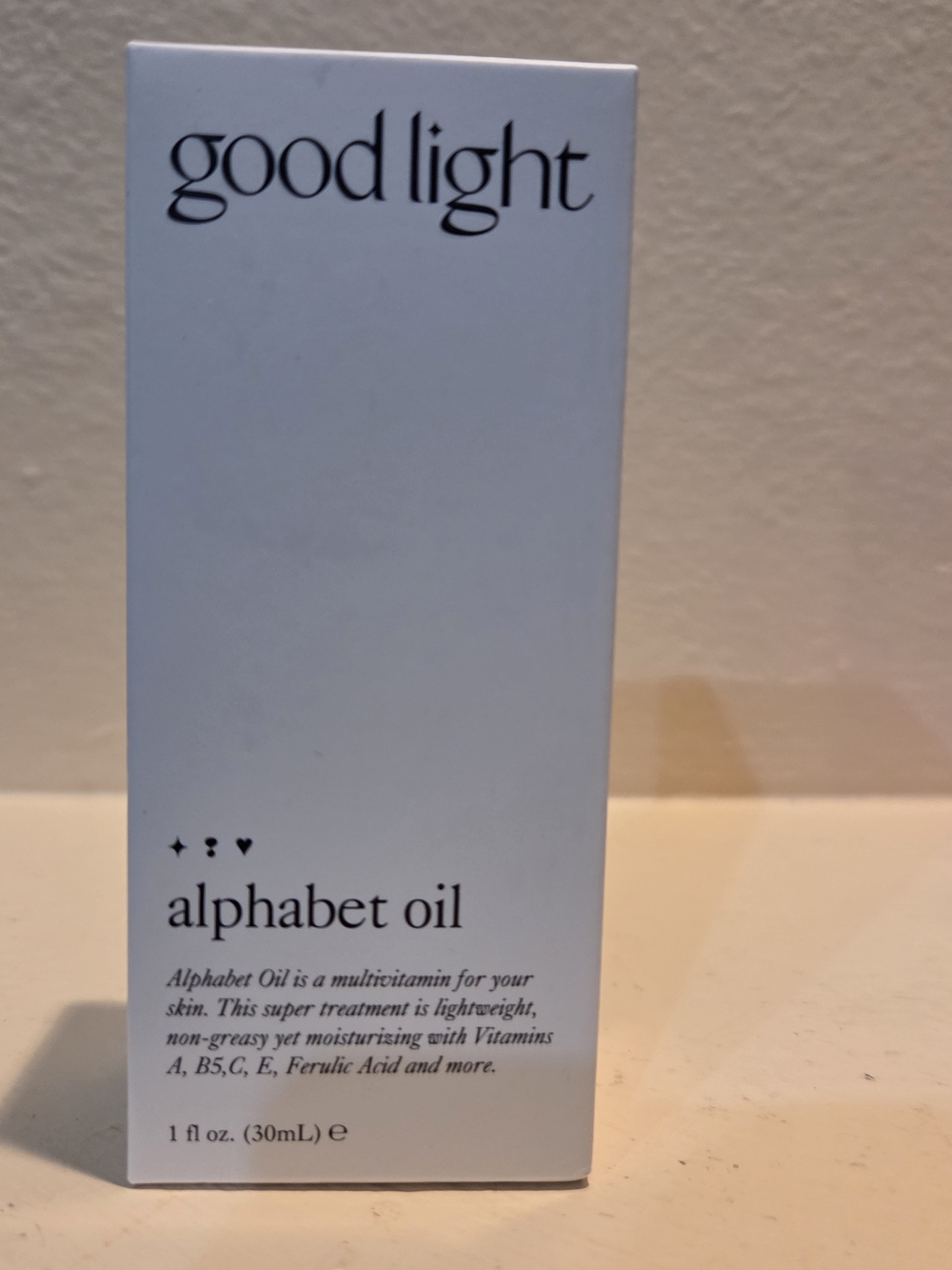 Good Light Alphabet Oil 1 oz / 30 mL Multivitamin Facial Oil NEW Sealed